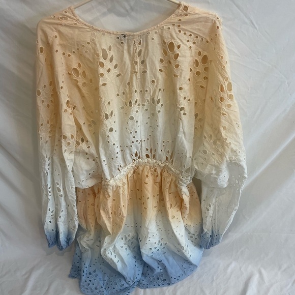 ASOS EDITION OMBRE MINI DRESS WITH GATHERED WAIST-MULTI Size 12 NWT - Picture 5 of 11